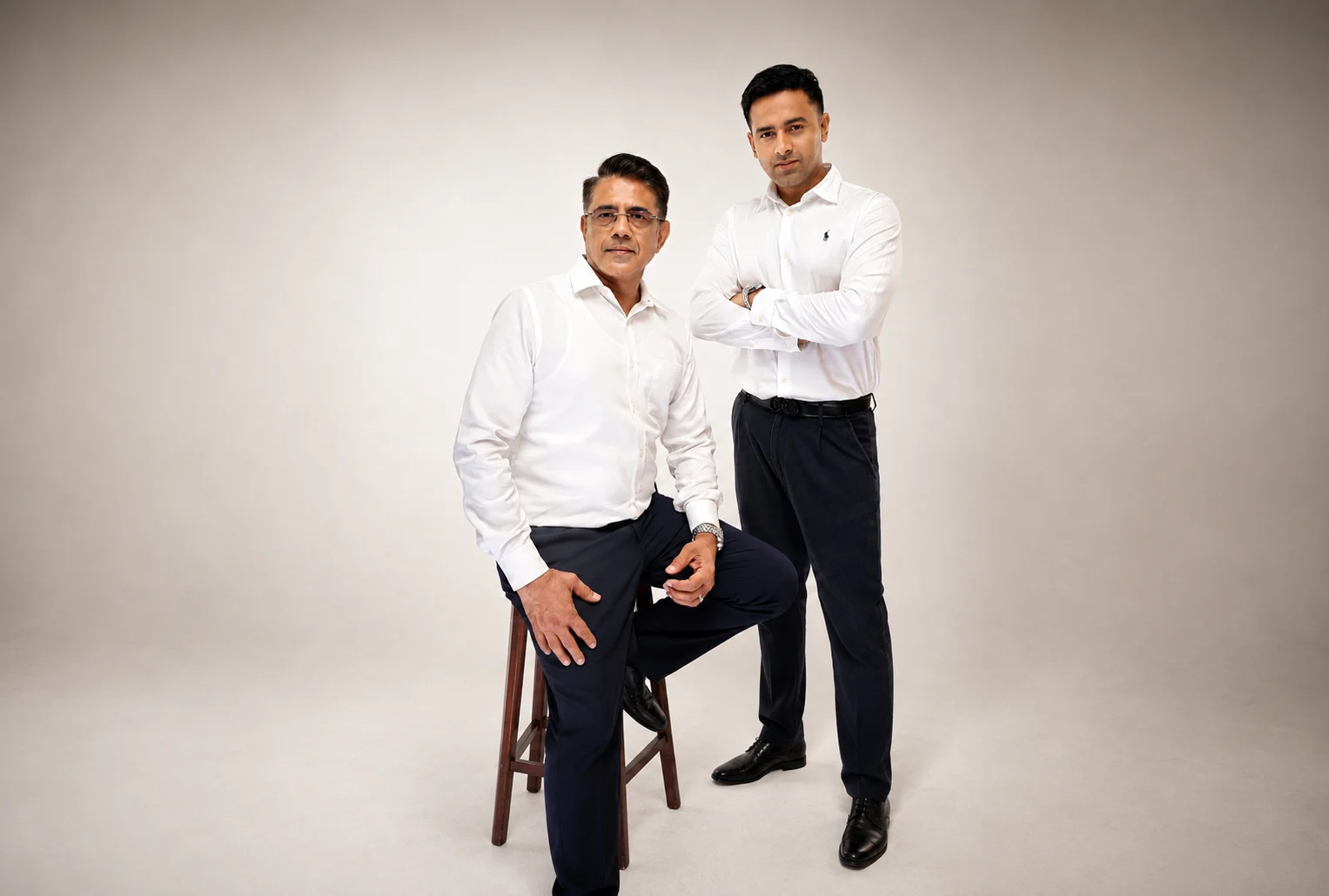 Interics founders Vipul Mazumdar and Shanay Mazumdar - interior designers in Mumbai.